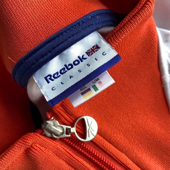 80s Reebok Classic Orange/White Jacket (L) - Picture 3 of 4